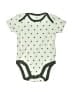 Amazon Essentials 100% Cotton Polka Dots Green Gray Short Sleeve Onesie Size 3-6 mo - photo 1