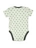 Amazon Essentials 100% Cotton Polka Dots Green Gray Short Sleeve Onesie Size 3-6 mo - photo 2