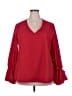 Lyaner Red 3/4 Sleeve Blouse Size XXL - photo 1