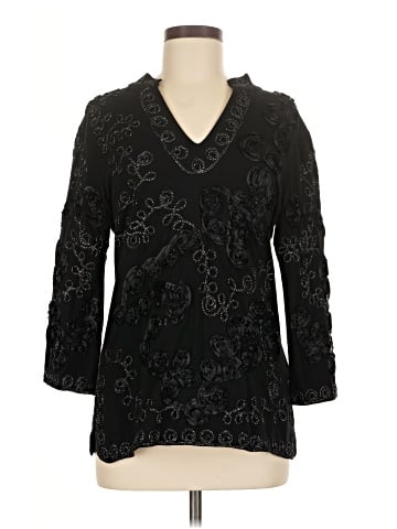 Lauren Michelle 3/4 Sleeve Blouse (view 1)