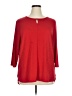 Chico's Red 3/4 Sleeve Top Size XL (3) - photo 1