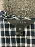 J.Crew 100% Cotton Checkered-gingham Black 3/4 Sleeve Blouse Size 00 - photo 7