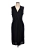 Halston Heritage 100% Polyester Solid Black Blue Cocktail Dress Size 10 - photo 1