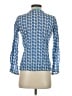 Taj 100% Cotton Blue Long Sleeve Blouse Size S - photo 2