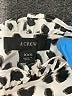 J.Crew 100% Polyester Animal Print Ivory 3/4 Sleeve Blouse Size XXS - photo 7