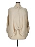 Unbranded Ivory 3/4 Sleeve Button-Down Shirt Size XL - photo 1