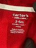 Carter's 100% Polyester Red Long Sleeve Onesie Size 3-6 mo - photo 3