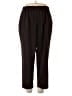 Sag Harbor Solid Black Casual Pants Size 18W - photo 1
