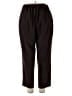 Sag Harbor Solid Black Casual Pants Size 18W - photo 2