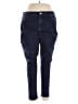 Avenue Solid Blue Jeans Size 20 - photo 1