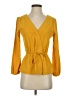 J.Crew Yellow Long Sleeve Blouse Size 0 - photo 1