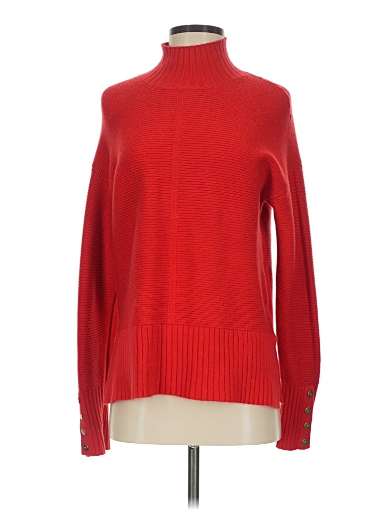 Pre-owned Evolution By Cyrus Turtleneck Sweater In Red