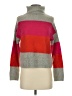 Cliche Color Block Pink Turtleneck Sweater Size S - photo 1