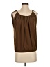 Lanvin 100% Recycled Polyester Brown Sleeveless Blouse Size EU (FR) 34 / US 2 - photo 1