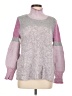 Splendid Color Block Pink Turtleneck Sweater Size M - photo 1