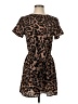 Shein 100% Polyester Animal Print Brown Casual Dress Size 4 - photo 1
