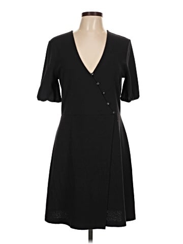 Madewell Cross-Front Button Dress (view 1)