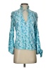 Feather & Find 100% Rayon Blue Long Sleeve Blouse Size S - photo 1