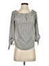 Express 100% Polyester Gray 3/4 Sleeve Blouse Size XS - photo 1