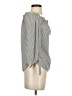 Express 100% Polyester Gray 3/4 Sleeve Blouse Size XS - photo 4