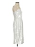 Theory 100% Polyester Metallic Silver Cocktail Dress Size 2 - photo 4