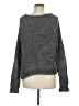 Say What? 100% Polyester Metallic Gray Pullover Sweater Size M - photo 2