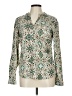 Architect 100% Polyester Floral Green Long Sleeve Blouse Size L - photo 1