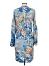 Tiny 100% Rayon Print Blue Casual Dress Size XS - photo 2