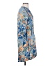 Tiny 100% Rayon Print Blue Casual Dress Size XS - photo 4