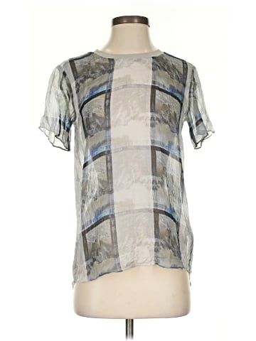 Theyskens' Theory Short Sleeve Silk Top (view 1)