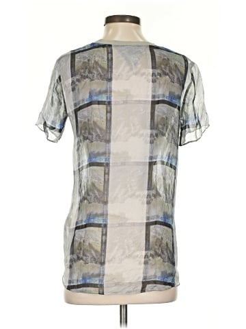 Theyskens' Theory Short Sleeve Silk Top (view 2)
