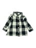 Baby Gap 100% Cotton Checkered-gingham Green Long Sleeve Button-Down Shirt Size 3-6 mo - photo 1