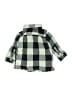 Baby Gap 100% Cotton Checkered-gingham Green Long Sleeve Button-Down Shirt Size 3-6 mo - photo 2