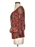 INC International Concepts 100% Polyester Red 3/4 Sleeve Blouse Size 2 - photo 5