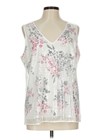 White House Black Market Sleeveless Blouse (view 1)
