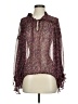 Zara Burgundy Long Sleeve Blouse Size S - photo 1