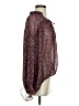 Zara Burgundy Long Sleeve Blouse Size S - photo 4