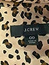 J.Crew 100% Silk Animal Print Brown Long Sleeve Silk Top Size 00 - photo 7