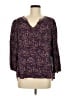 One September Purple 3/4 Sleeve Blouse Size M - photo 1