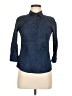 Foxcroft Blue Long Sleeve Polo Size 6 (petite) - photo 1