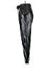 Topshop 100% Polyurethane Metallic Silver Black Casual Pants Size 2 - photo 5