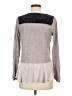 THML Metallic Silver Pullover Sweater Size M - photo 2
