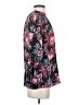 Ann Taylor LOFT 100% Polyester Floral Black 3/4 Sleeve Blouse Size S - photo 4