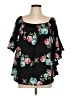MTS Black 3/4 Sleeve Blouse Size L - photo 1