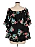 MTS Black 3/4 Sleeve Blouse Size L - photo 2