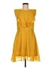 LoveRiche Solid Yellow Cocktail Dress Size M - photo 1