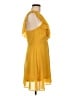 LoveRiche Solid Yellow Cocktail Dress Size M - photo 4
