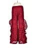 Alexis 100% Polyester Hearts Red Casual Pants Size XS - photo 2
