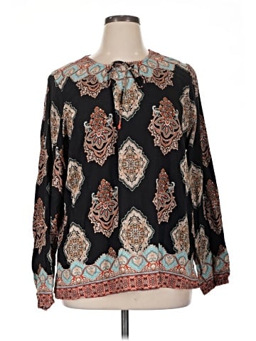 Kelly By Clinton Kelly Long Sleeve Blouse (view 1)