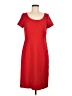 Ann Taylor Solid Red Casual Dress Size 6 - photo 1